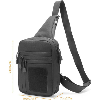 Outdoor Hunting Tactical Shoulder Bag - Concealed Carry Pistol Holster, Waterproof Crossbody Gun Sling Chest Pack