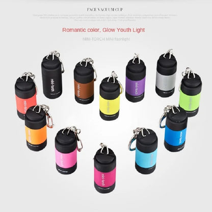 LED Micro Pocket Flashlight - USB Rechargeable Waterproof Keychain Light for Hiking, Camping, and Outdoor Use