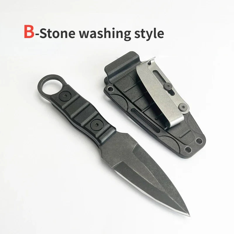 Outdoor Survival Knife - High Hardness EDC Portable Utility Knife with K Sheath for Camping & Adventure
