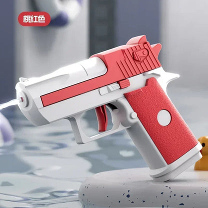 Mini Desert Eagle Water Gun – Mechanical Continuous Firing Small Pistol for Kids, Summer Beach & Pool Toy