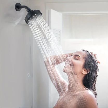4-Inch Black Bathroom Faucet Replacement Part – Compact Decorative Shower Head Accessory