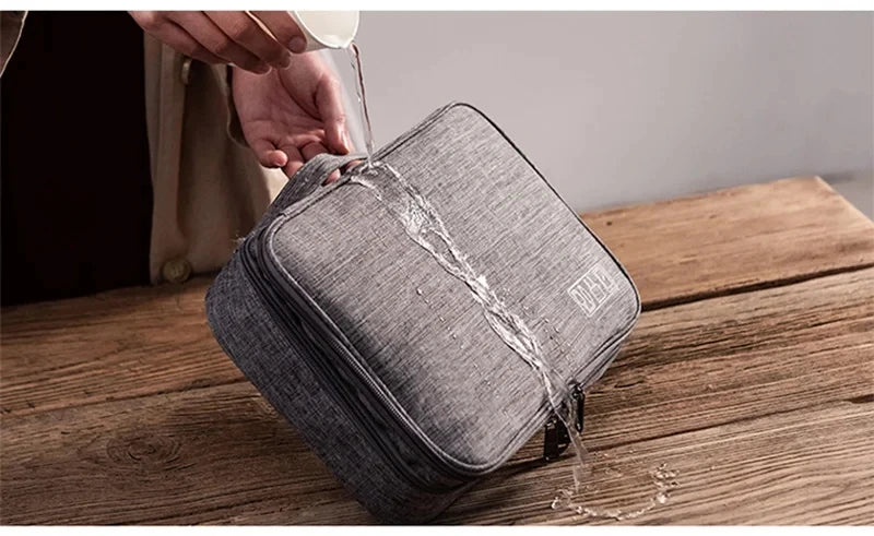 Waterproof Travel Cable Organizer Bag – Portable Digital Storage Pouch for Electronic Accessories