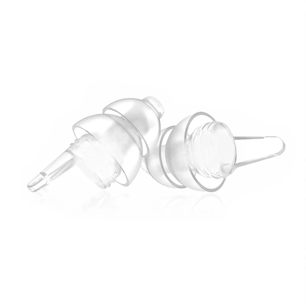 HUAK High Fidelity Silicone Ear Plugs - Reusable Noise Reduction for Sleep, Study, Work, Music, Motorcycle & Swimming