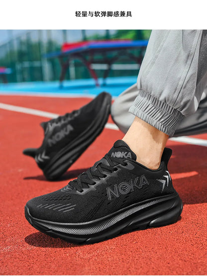 Marathon Carbon Plate Air Cushion Sports Running Shoes - Breathable, Lightweight, Comfortable Athletic Sneakers for Men & Women, Nonskid