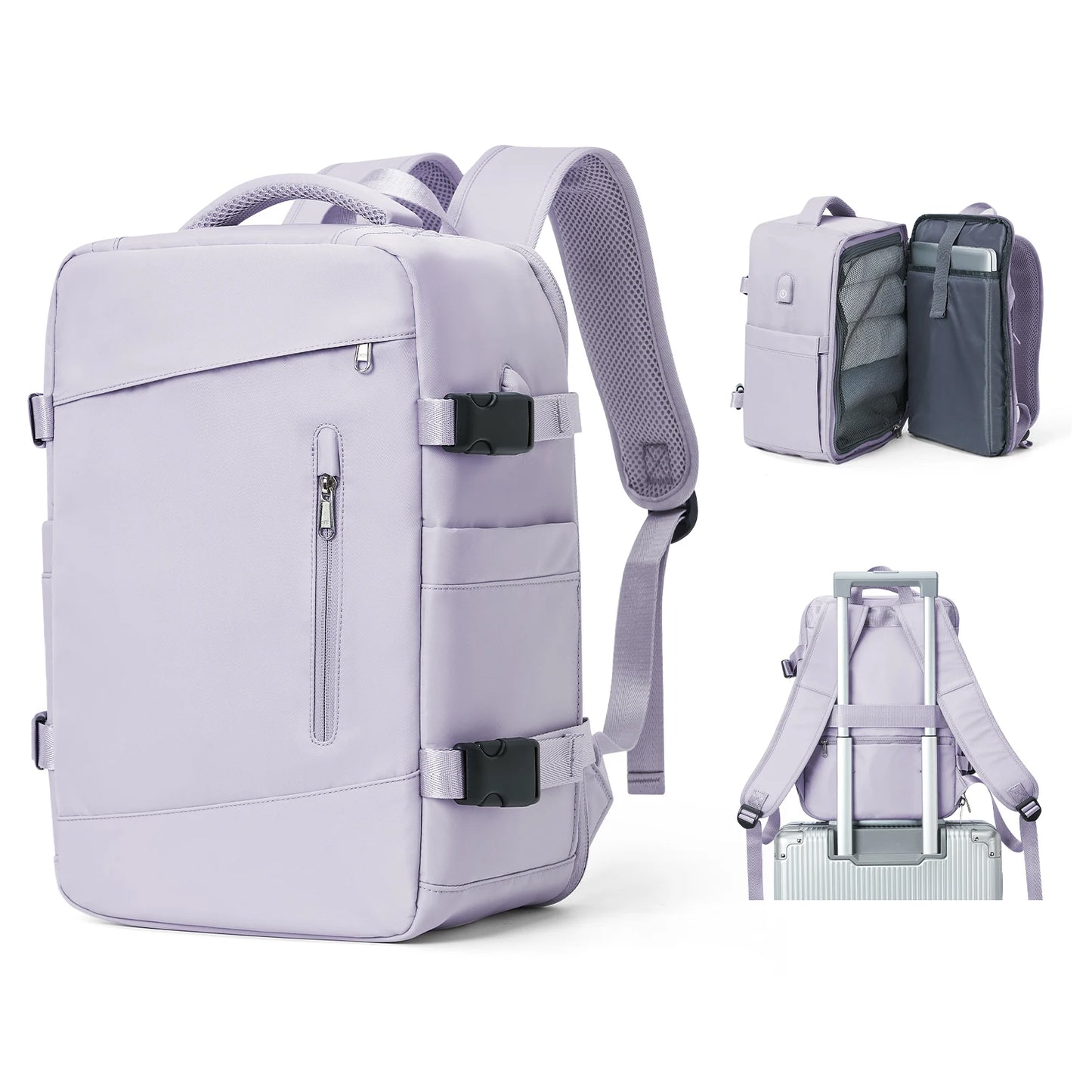 Women’s & Men’s Travel Backpack – Cabin Bag 40x20x25cm for Ryanair, Wizzair & Airplane Carry-On