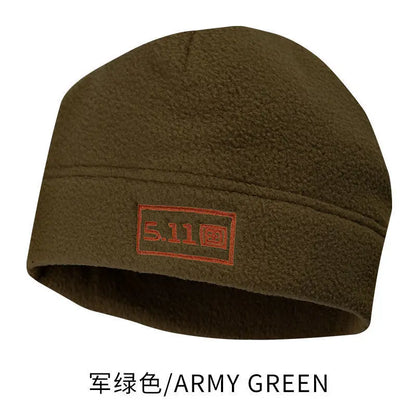 Tactical Fleece Hat & Scarf Set — Thermal Winter Balaclava Face Mask Neck Protector for Sports & Cycling