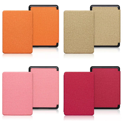 6" Kindle 11th Generation 2024 Case | PU Leather Ebook Cover with Hand Strap & Auto Wake Sleep