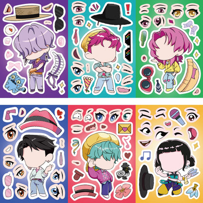 MINISO Kpop Demon Hunter Stickers — 8/32 Sheets Huntrix Scrapbook, Phone, Notebook Decoration & Party Favors Gift
