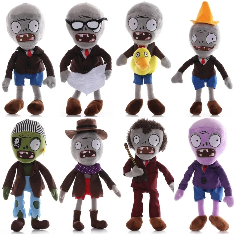 30cm Plants vs. Zombies Plush Toys - Soft Gargantuar, Zombie, and Pirate Zombie Stuffed Dolls for Kids and Fans
