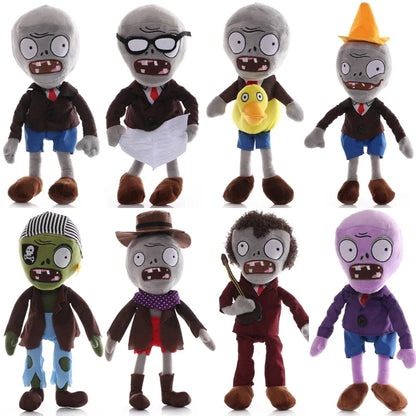 30cm Plants vs. Zombies Plush Toys - Soft Gargantuar, Zombie, and Pirate Zombie Stuffed Dolls for Kids and Fans