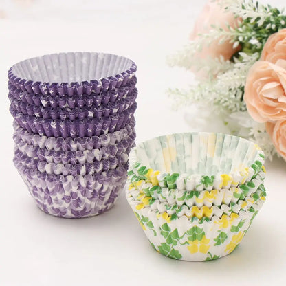 100PCS Cake Cups – Paper Cupcake Liners & Muffin Wrappers for Baking & Cake Decorating