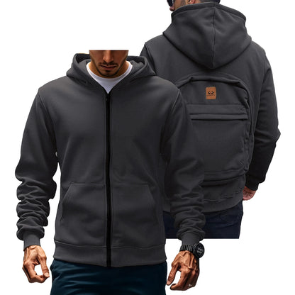 Autumn/Winter Loose Cotton Hoodie – Unisex Casual American Fashion Backpack Style