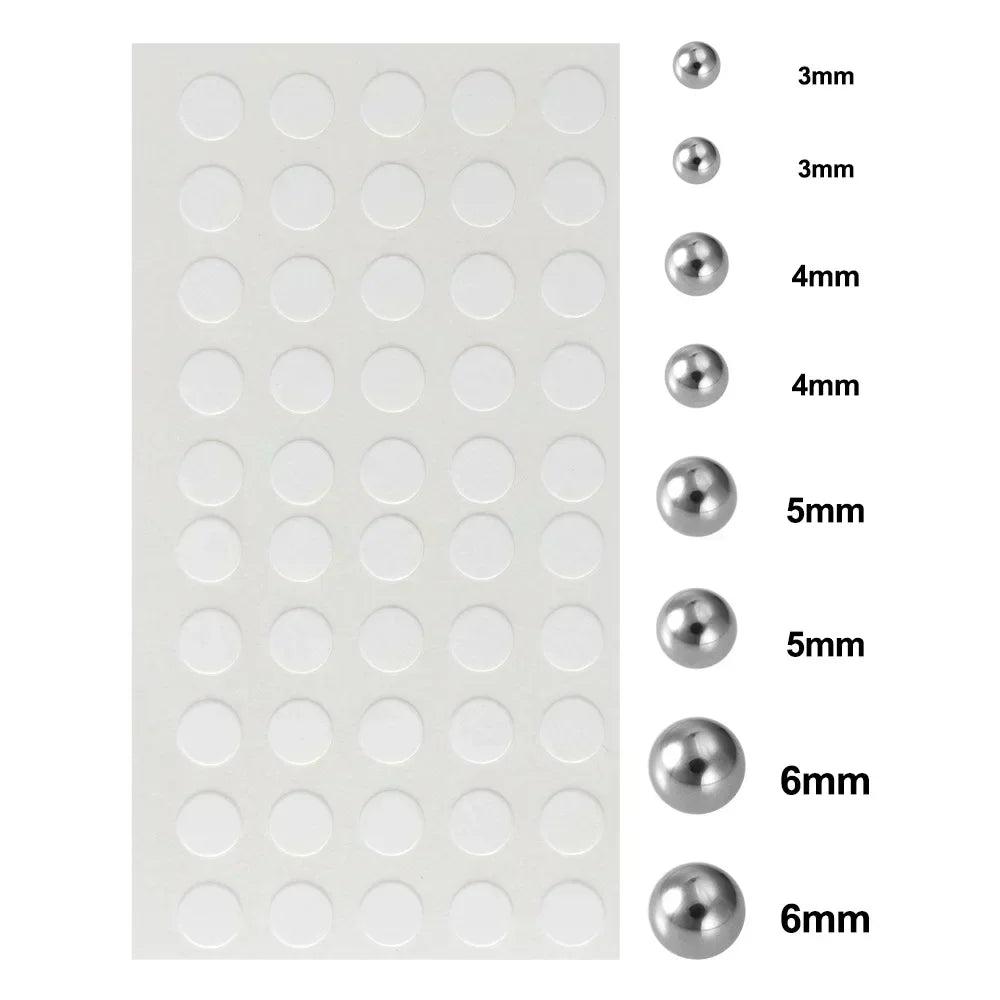 180PCS Non-Piercing Body Jewelry Stickers – Waterproof Self-Adhesive Fake Lip, Nose, Eyebrow & Belly Button Nails