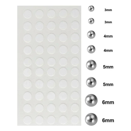 180PCS Non-Piercing Body Jewelry Stickers – Waterproof Self-Adhesive Fake Lip, Nose, Eyebrow & Belly Button Nails