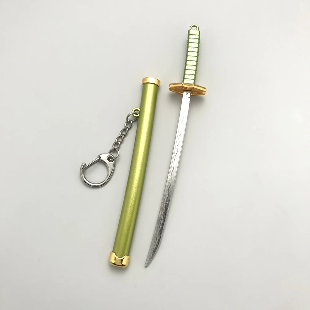 8 Styles Roronoa Zoro Samurai Sword Keychain – Katana Scabbard Keyring for Men & Women, Cosplay Toy Jewelry Gift