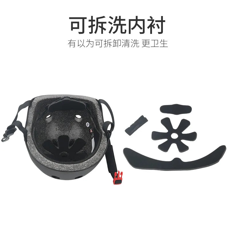Electric Scooter & Bike Helmet – Round Cycling, Skateboard, & Ski Safety Helmet for Kids, Four Seasons Bike Accessories