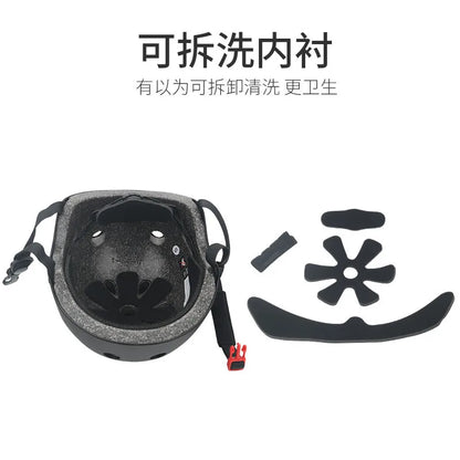 Electric Scooter & Bike Helmet – Round Cycling, Skateboard, & Ski Safety Helmet for Kids, Four Seasons Bike Accessories