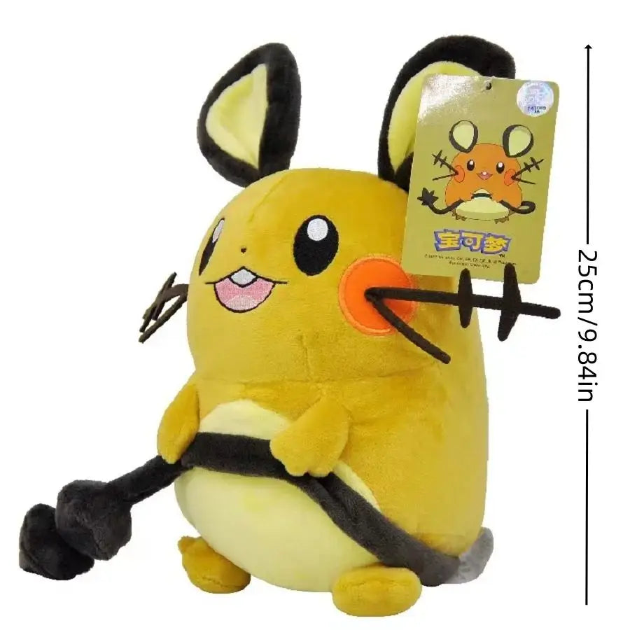 Original Pokémon Gengar Plush 24cm – Cute Pikachu Soft Stuffed Toy Doll for Kids Birthday Gift