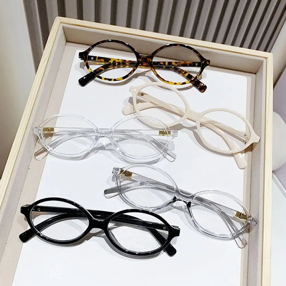 Y2K Retro Oval Frame Glasses for Women - Sweet & Cool Eyewear, Anti-Blue Light Reading & Computer Glasses