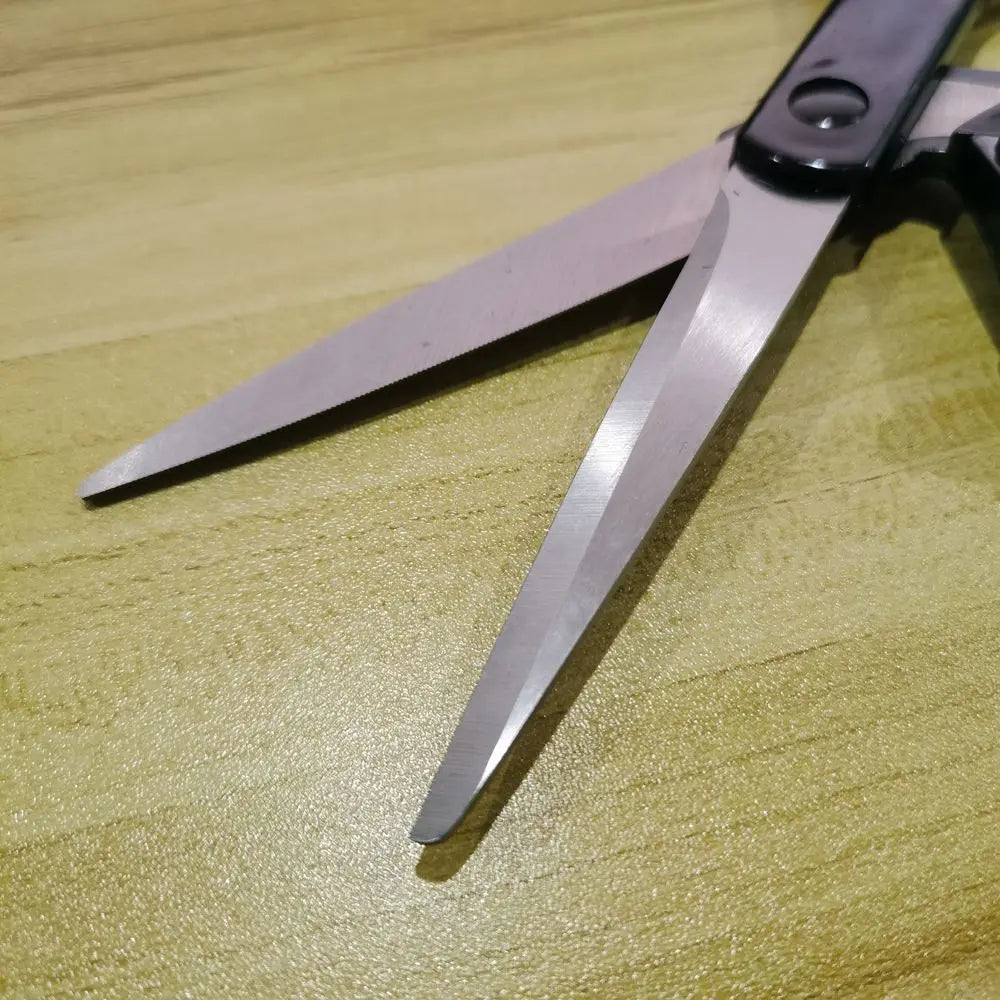 Professional Laser-Guided Stainless Steel Scissors — Straight-Cut Fabric & Home Craft Sewing Scissors