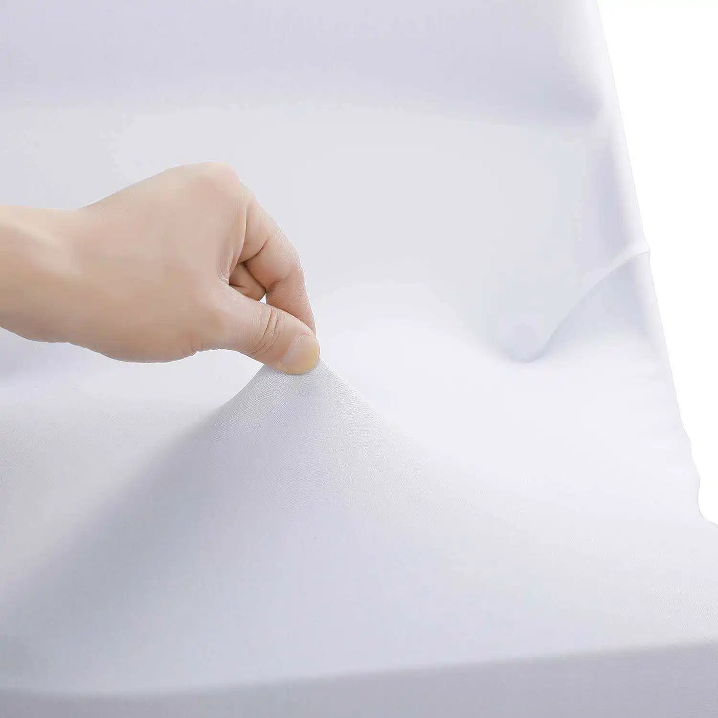 READOR White Spandex Chair Covers – 30/50/100Pcs Stretch Slipcovers for Wedding, Party & Banquet Folding Chairs