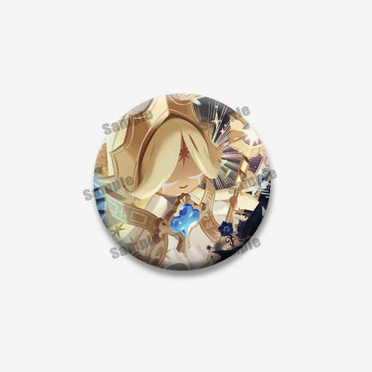 Cookie Run Kingdom Meringue & Jellyfish Enamel Badge – Round Brooch for Backpack, Jewelry Pin & Party Gift