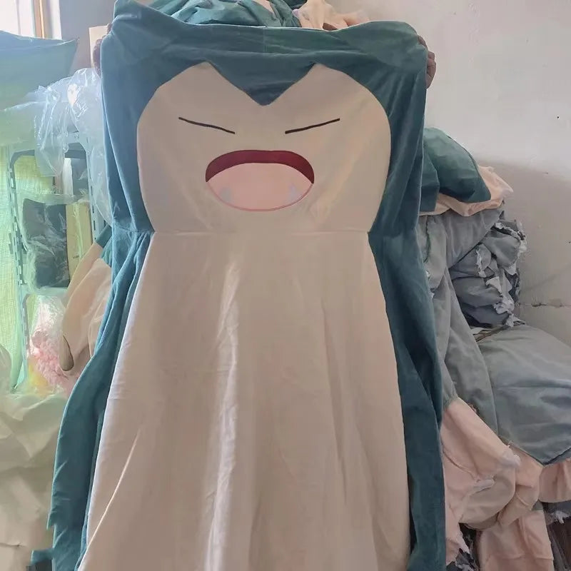 Aoger Giant Snorlax Plush Toy 150/200cm – Kawaii Soft Leather Shell Pokemon Pillow Gift for Kids