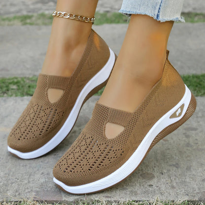 Women’s Casual Summer Sneakers - Lightweight Solid Flat Shoes for Everyday Four Season Wear