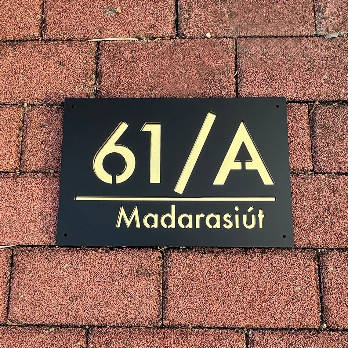 Personalized Large House Numbers Sign – Modern 3D Laser-Cut Acrylic Residential Street Number Plate