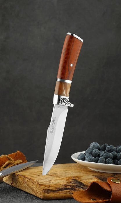 Wild Survival Self-Defense Mini Knife – Portable Stainless Steel Pocket Knife for Outdoor Camping, Fruit & Meat Cutting