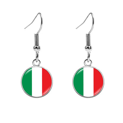 France National Flag Earrings - Multicolor Country Flag Jewelry for Women, Travel Pride & Celebration Gifts