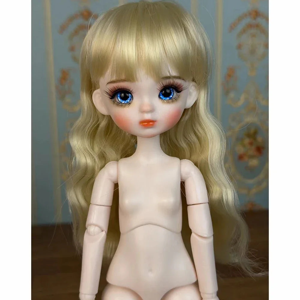 Sweet Doll 1/6 BJD Handmade 30cm Princess Doll – Makeup Doll for Girls Birthday Gift