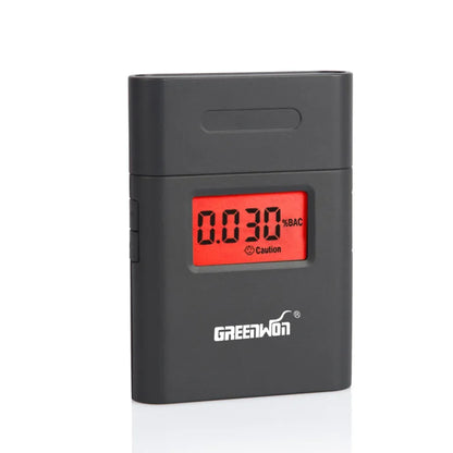 GREENWON Mini Digital Breathalyzer – Pocket Alcohol Tester with LCD Display and Mouthpieces for Personal Use