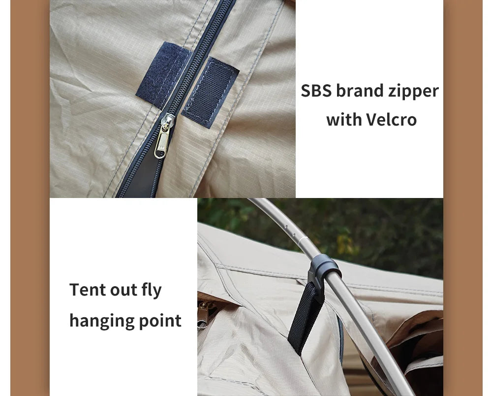 Fireproof Hot Tent for 2 People – Waterproof Extend Dome with Stove Jack & Snow Skirt, 4-Season Camping, Hiking, Hunting Winter Shelter