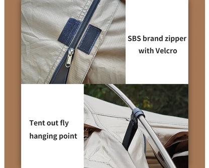 Fireproof Hot Tent for 2 People – Waterproof Extend Dome with Stove Jack & Snow Skirt, 4-Season Camping, Hiking, Hunting Winter Shelter