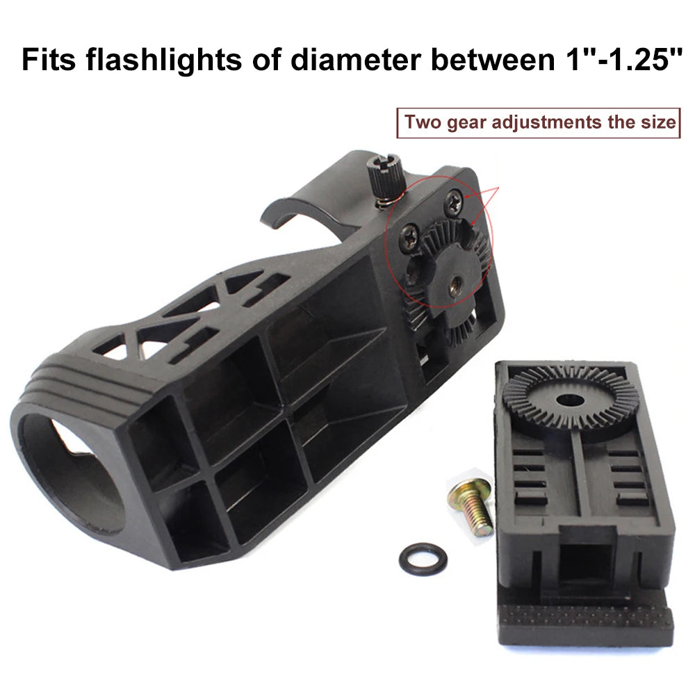 Tactical Baton Holder: 360 Degree Rotating Holster for Expandable Baton, Open Top Spray Case, Flashlight Tool Pouch for Duty Belt