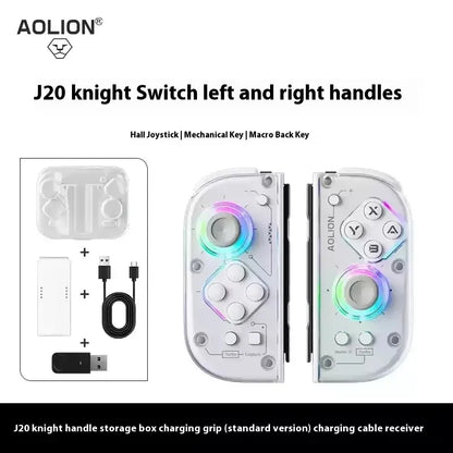 Aolion J20 Knight Wireless Gamepad — Motion-Sensing Custom Joystick for NS Joycon, Left & Right Switch Game Accessories