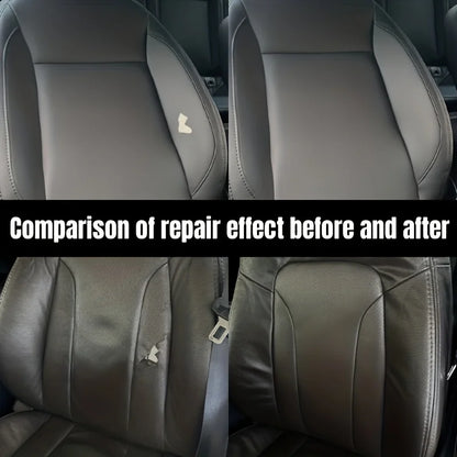 JOKJOK Leather Repair Filler 30ml - Black PU Vinyl Paste for Car Seats, Sofas, Shoes, Scratches, and Cracks