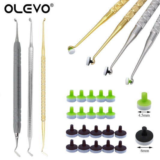 Dental Resin Filling Kit – Composite Light Cure Spatula & Molding Tools Set with Foam Pad Holder for Dentistry Use