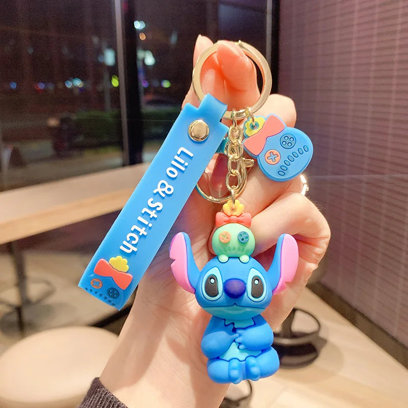 Anime Disney Cartoon Keychain – Gummed Girl, Mermaid & Princess Keyring, Cute Snow White & Alice Toy Gift