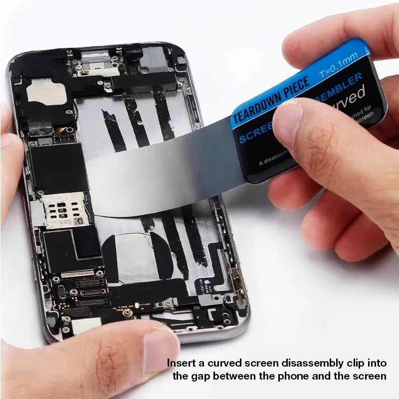 Professional Metal Pry Tool Set – Flexible Steel Opening Crowbar for iPhone, iPad & Tablet Repair and Teardown
