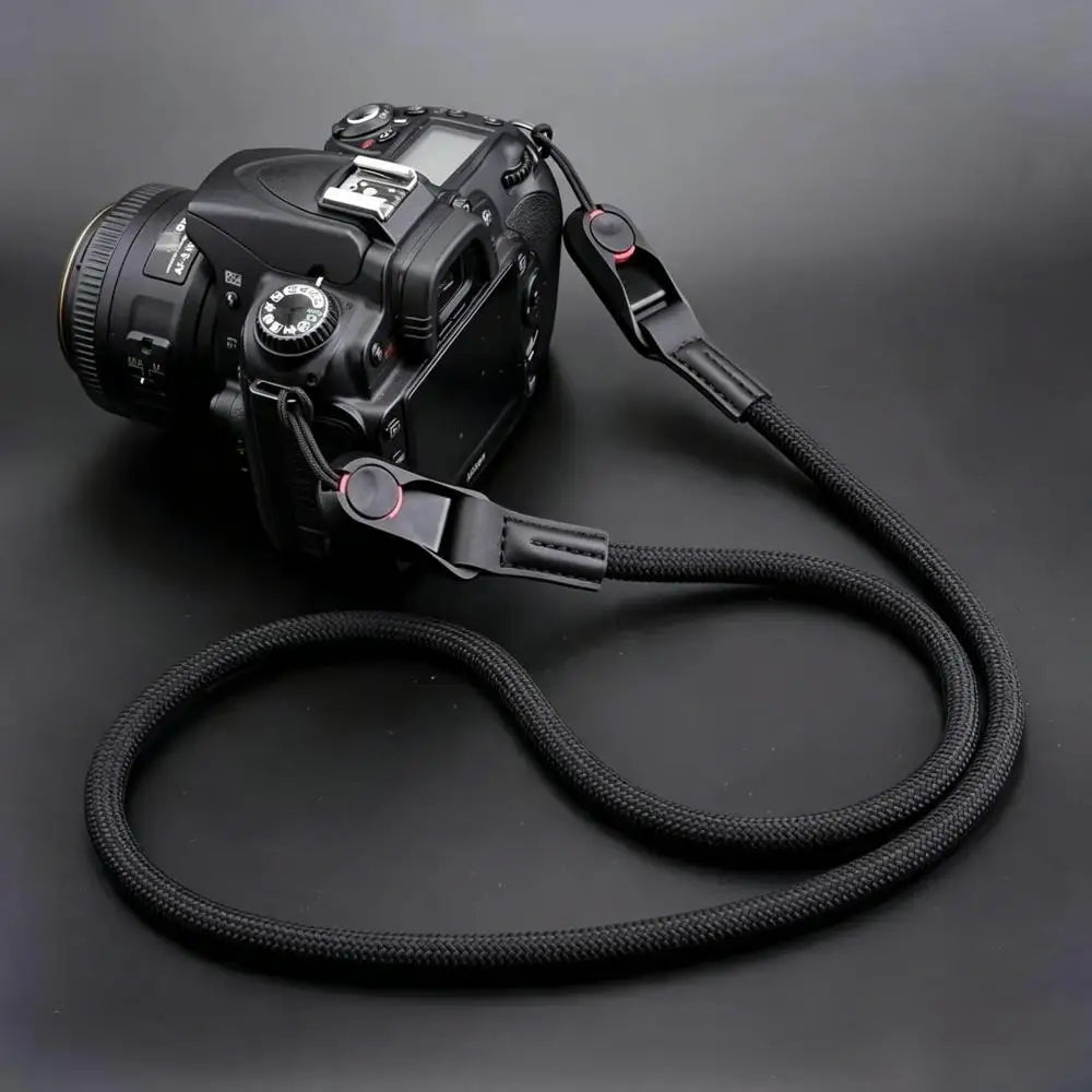 Quick-Release Camera Strap - Adjustable Round Rope Shoulder & Neck Strap for DSLR and Mirrorless Cameras