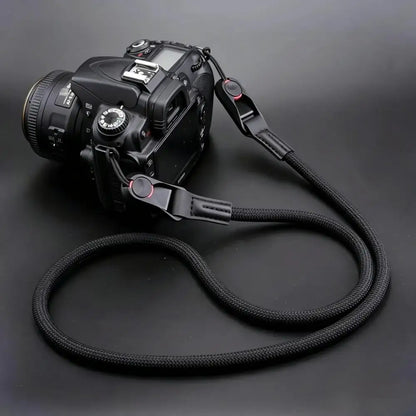 Quick-Release Camera Strap - Adjustable Round Rope Shoulder & Neck Strap for DSLR and Mirrorless Cameras