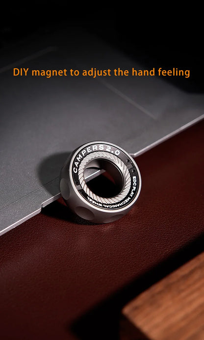 SPYSTAR Mechanic Ring Fidget Spinner – Magnetic Ratchet Gyro Metal Fingertip Stress Relief Toy for Office & EDC