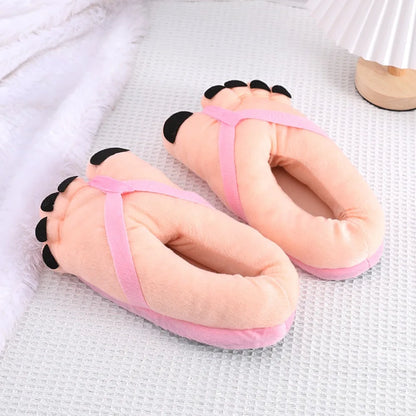 Funny Winter Couple Slippers - Soft Warm Cotton Home Slides
