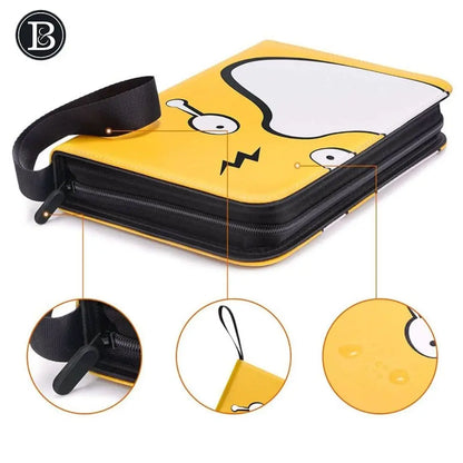 Pokemon Trading Card Binder – Custom Collection Holder with 50 Sleeves, 400 Pockets for Cards