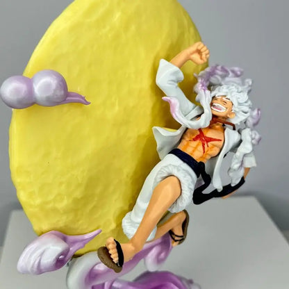 One Piece Luffy Gear 5 Moon Light Figure – 26cm Anime GK Statue Model, Nika Action Figure Home Decor Collectible Periphery Toy