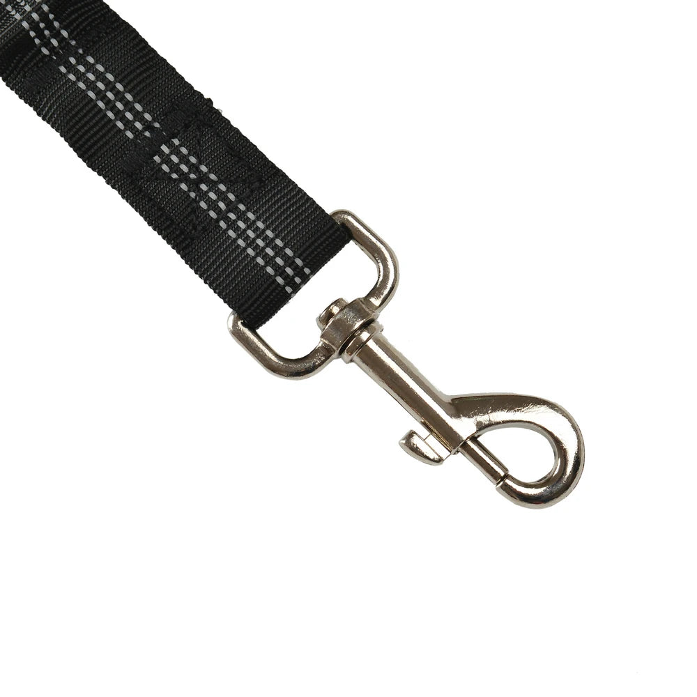 Durable Nylon Dog Seat Belt - Adjustable Reflective Elastic Lead for Small & Large Dogs - Ensures Puppy Travel Car Safety, Ideal for French Bulldogs