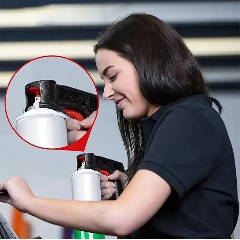 Portable Plastic Spray Paint Handle – Universal Reusable Hand Spray Gun for Car Color Changing & Film Pasting