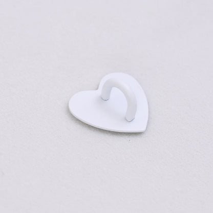 Kawaii Metal Heart Phone Charm — Adhesive Holder, Finger Ring Stand, Case Hook & Buckle Accessory with String